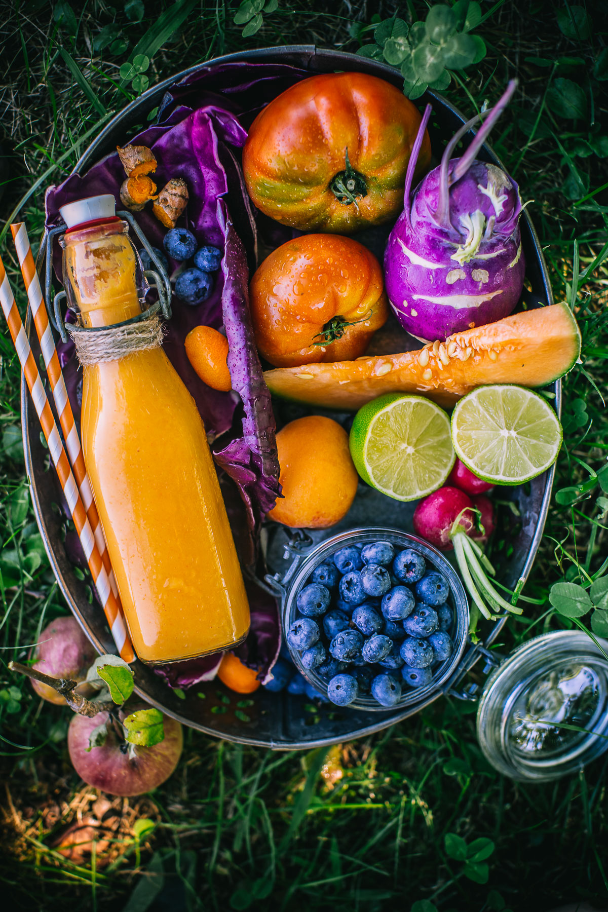 Tropical carrot turmeric smoothie