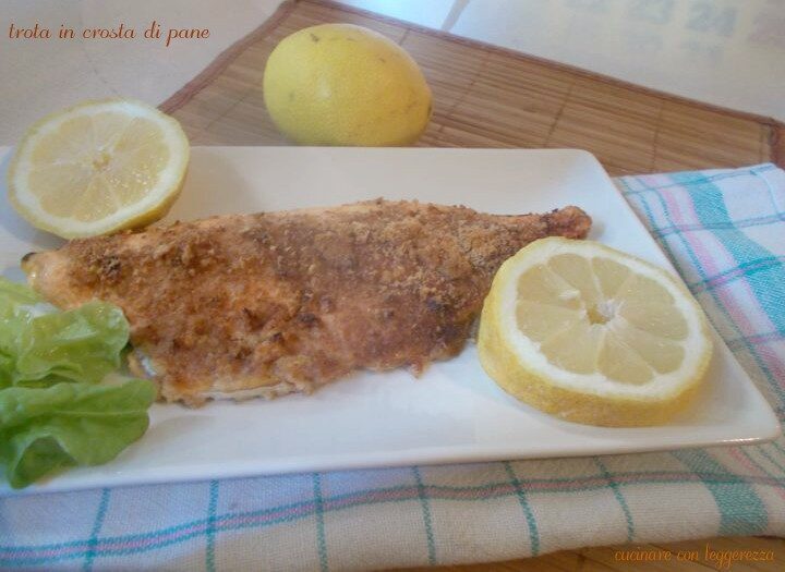 Trota in crosta di pane