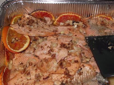 Trote salmonate alle mandorle e nocciole