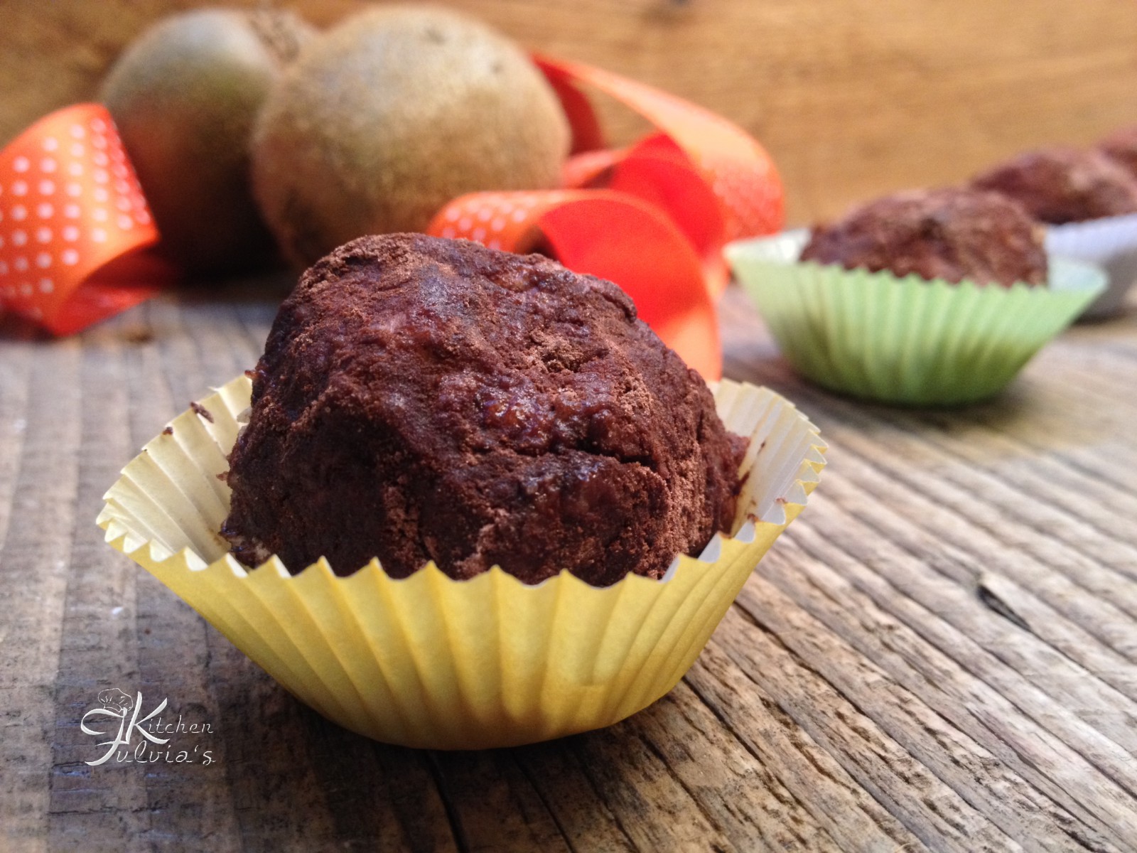 Truffles alla crema di kiwi