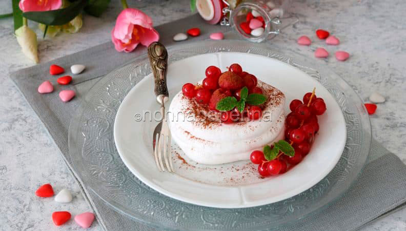 Un buon san valentino… con le pavlove con crema al cacao!