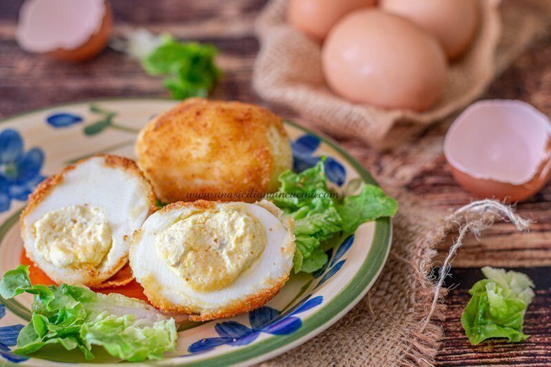 Uova alla monacale ricetta siciliana