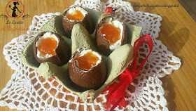 Uova di cioccolato con ripieno al mascarpone…..idea dessert per le feste di pasqua