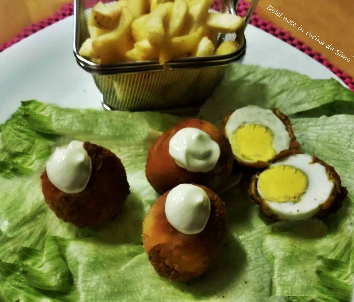 Uova sode fritte
