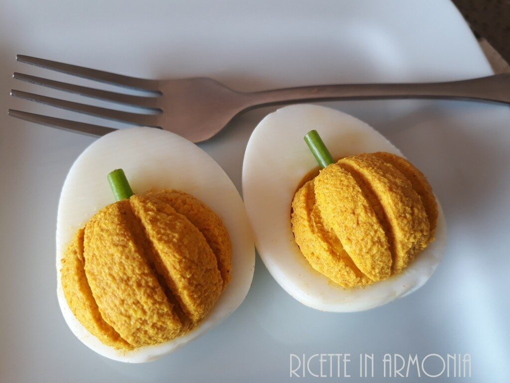 Uova zuccose di Halloween