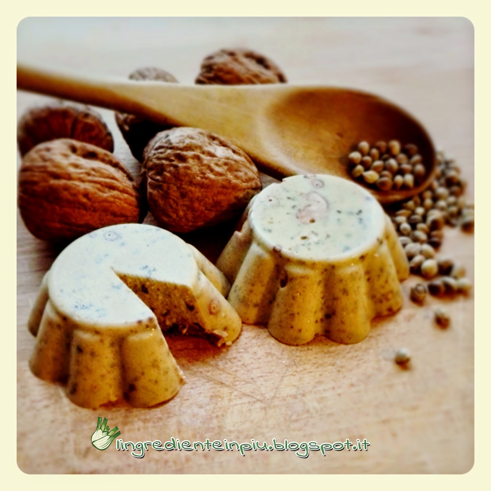 Veg-formaggio affumicato ai semi di canapa e noci