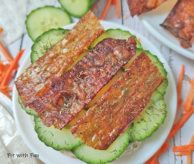 Vegan Bacon Scrocchiarello e Speziato con Carta di Riso