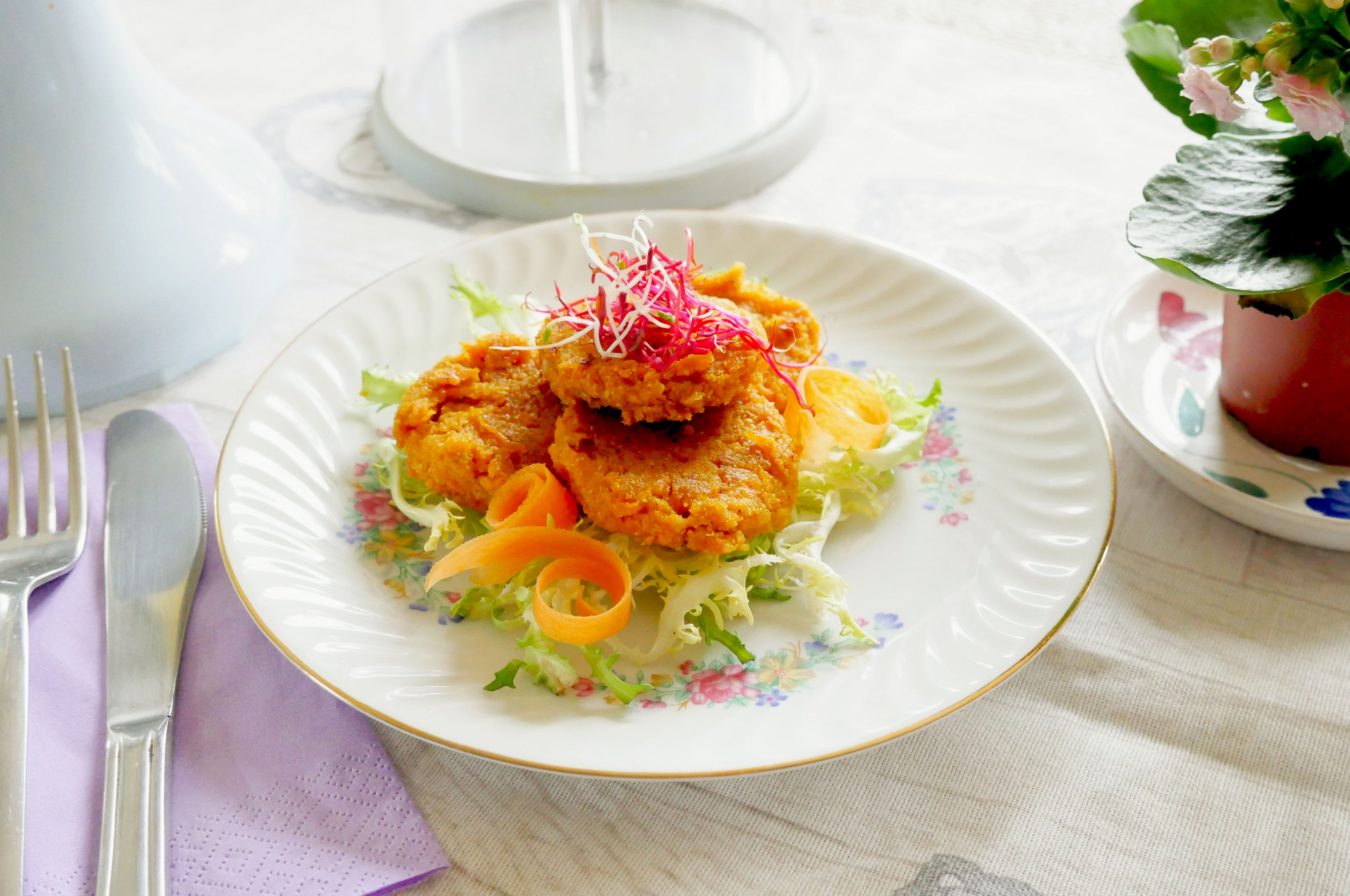 Vegan glutenfree polpette di carote e curry