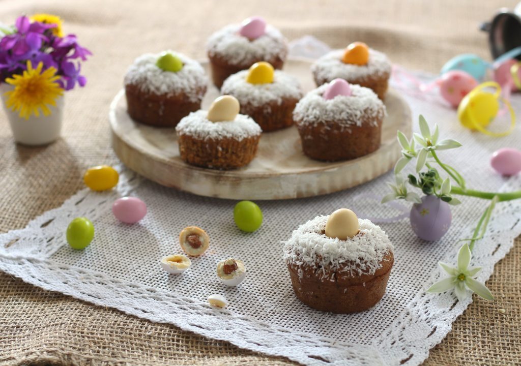 Vegan muffin pasquali cocco e cacao – veloci e golosi