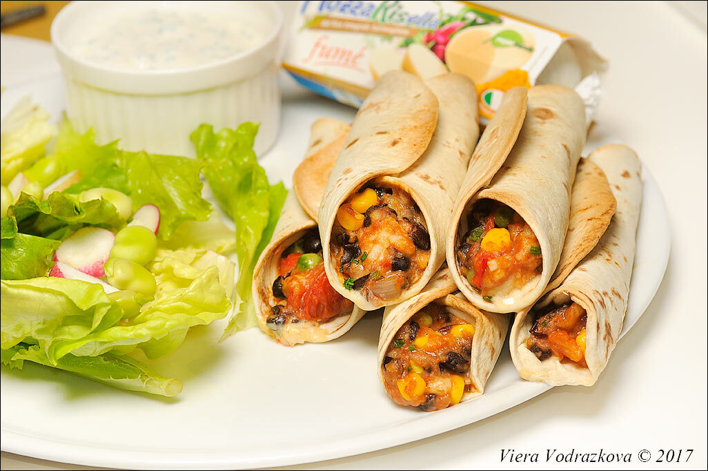 Vegan taquitos al forno