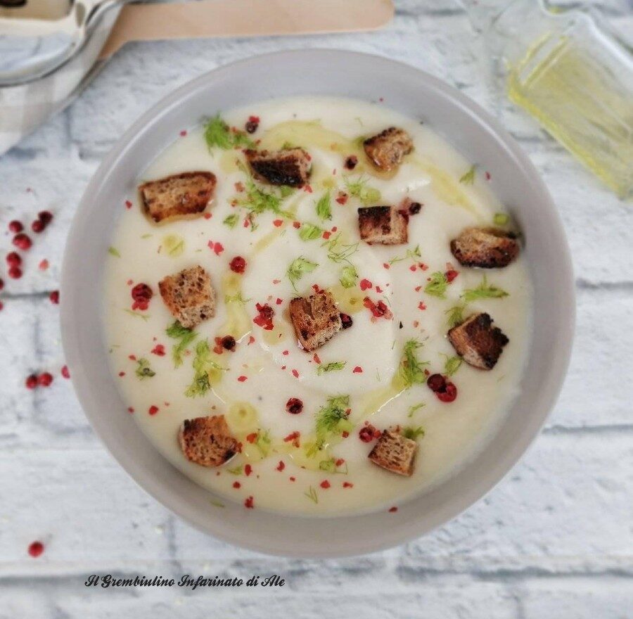Velluta di sedano rapa bianco