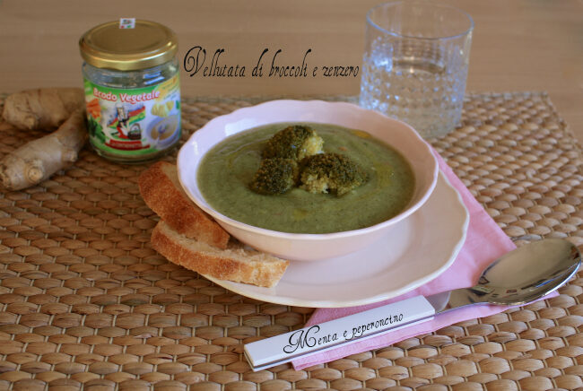 Vellutata di broccoli e zenzero