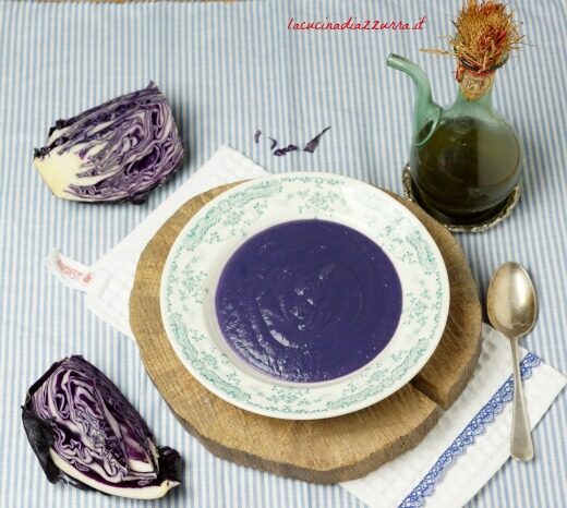 Vellutata di cavolo viola…un san valentino veg!
