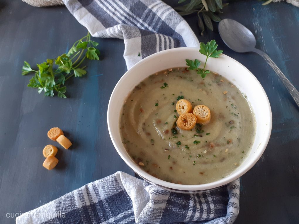 Vellutata di funghi e patate
