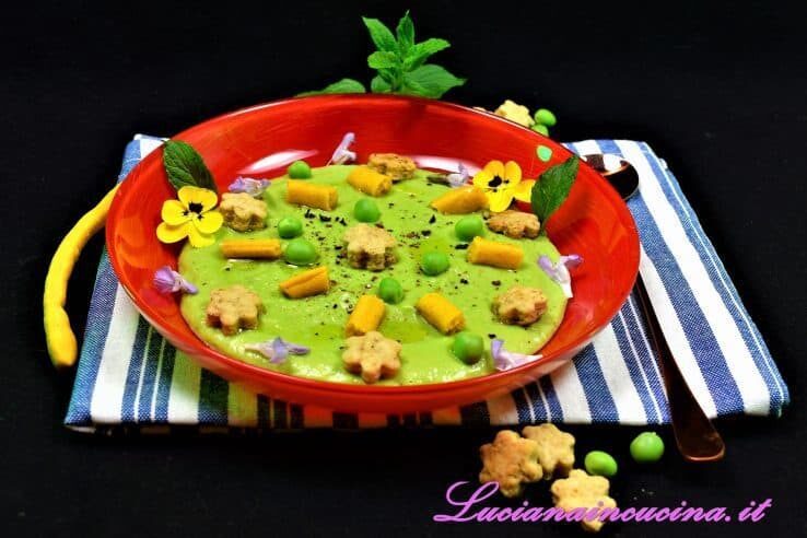 Vellutata di piselli e menta