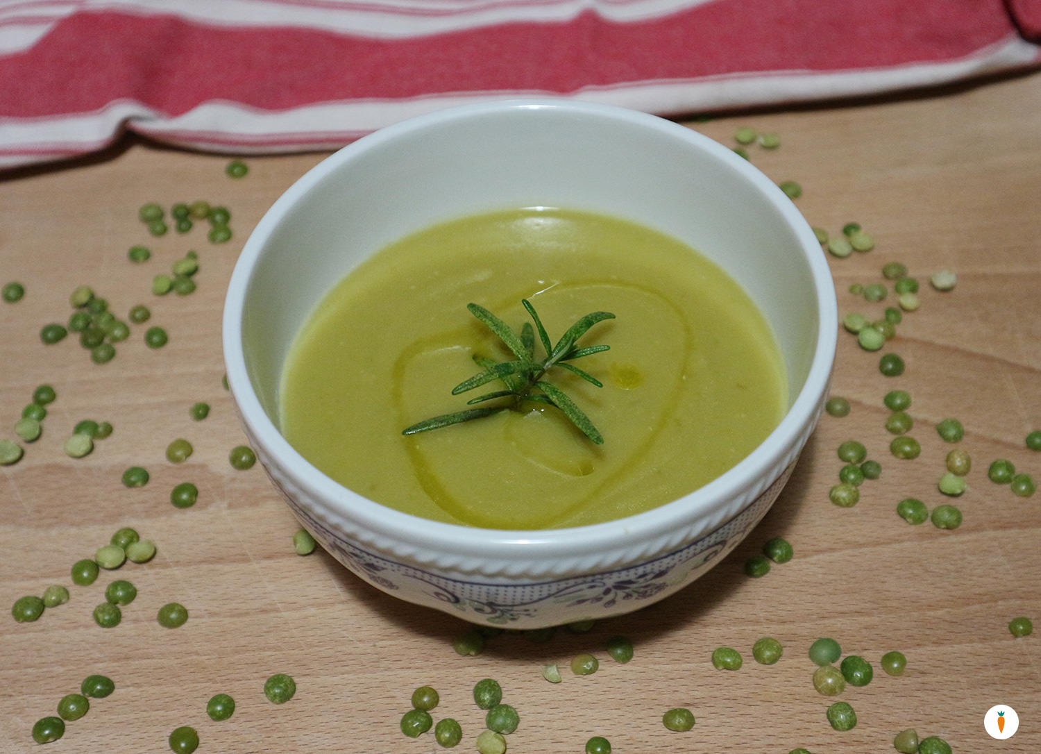 Vellutata di piselli e patate