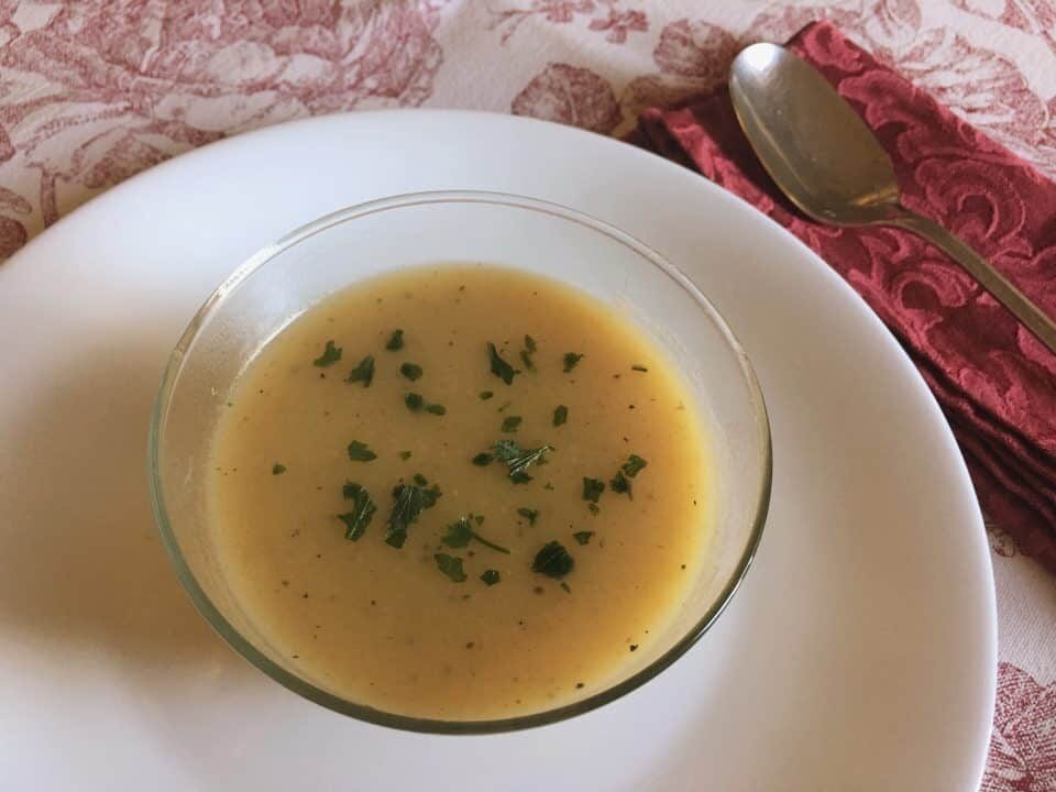 Vellutata di topinambur, squisito comfort food