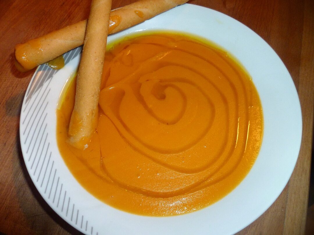 Vellutata di zucca allo zenzero