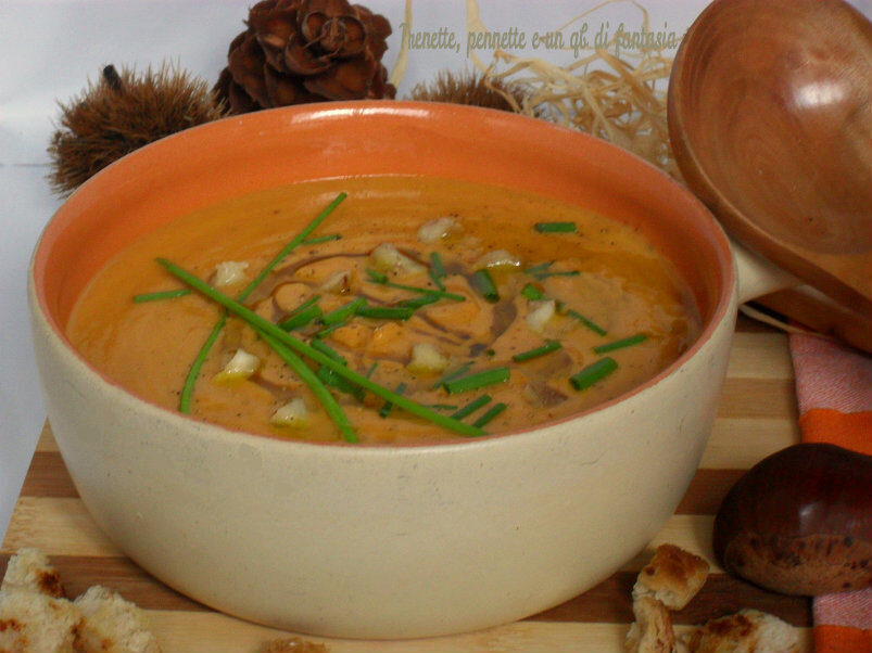 Vellutata di zucca e castagne