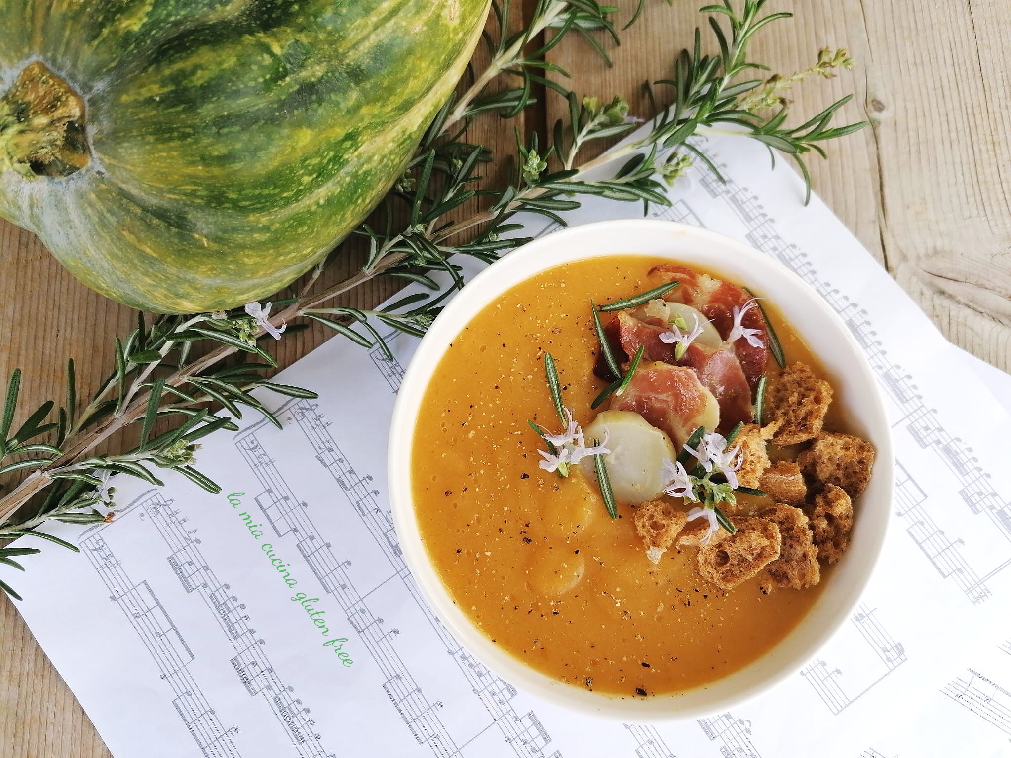 Vellutata di zucca e patate senza glutine