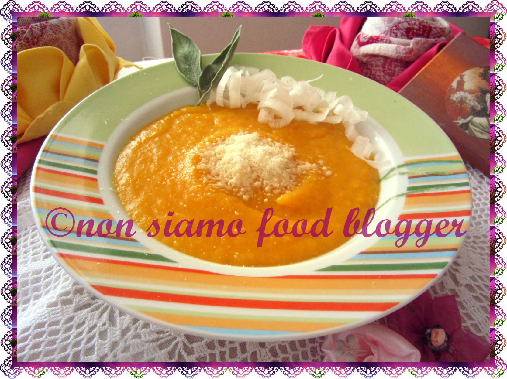 Vellutata di zucca, porri e patate