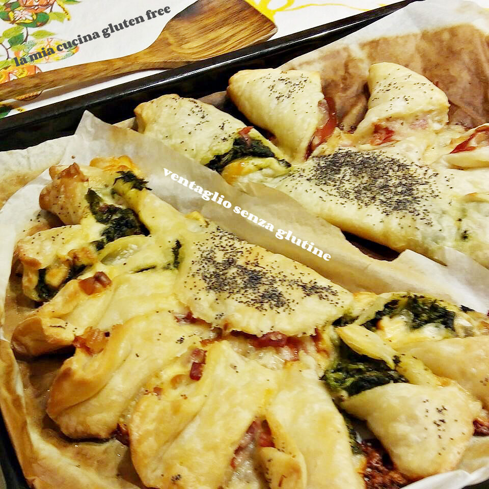 Ventaglio di pasta sfoglia bigusto