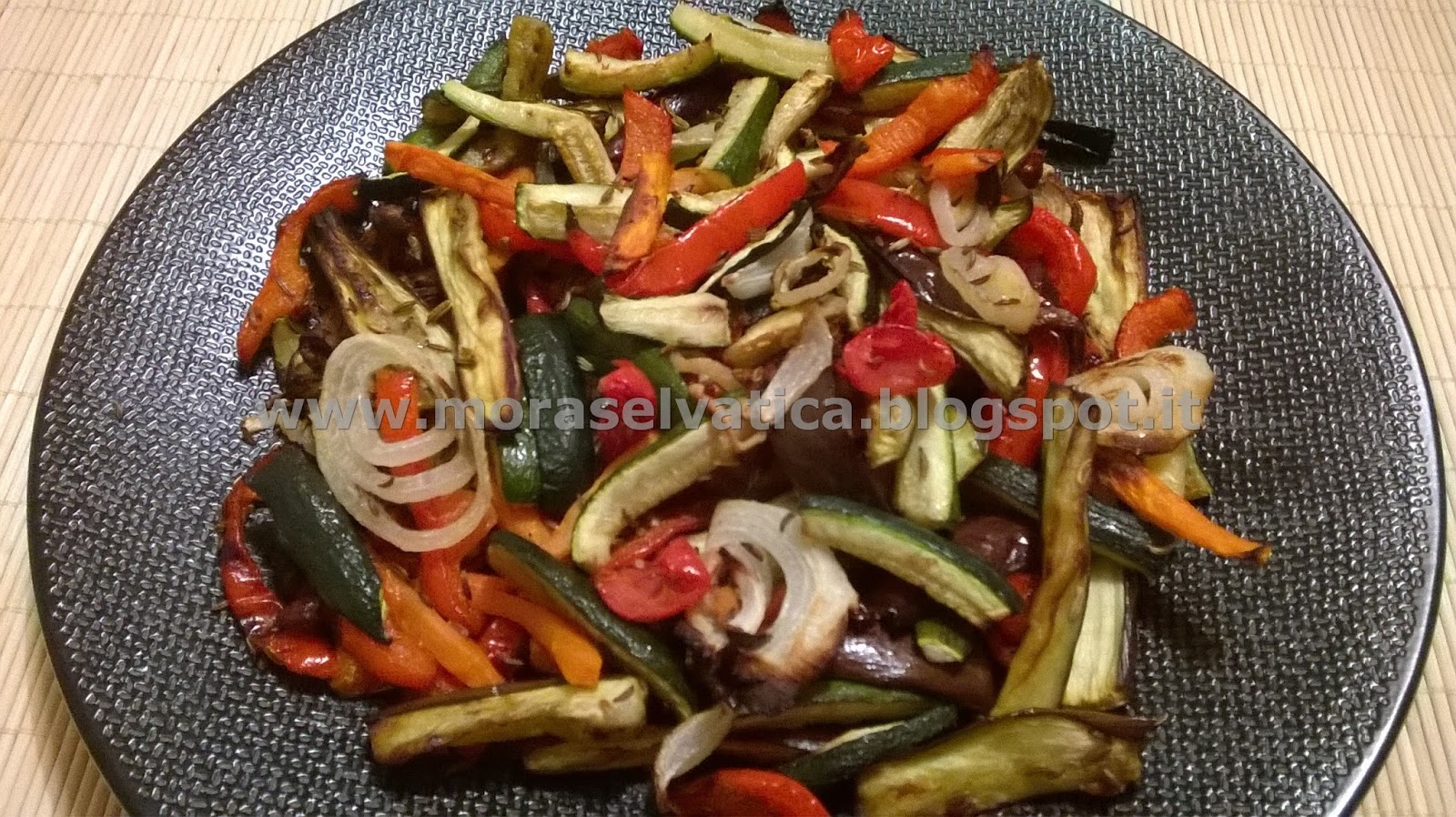 Verdure al forno ai semi di finocchio e cumino