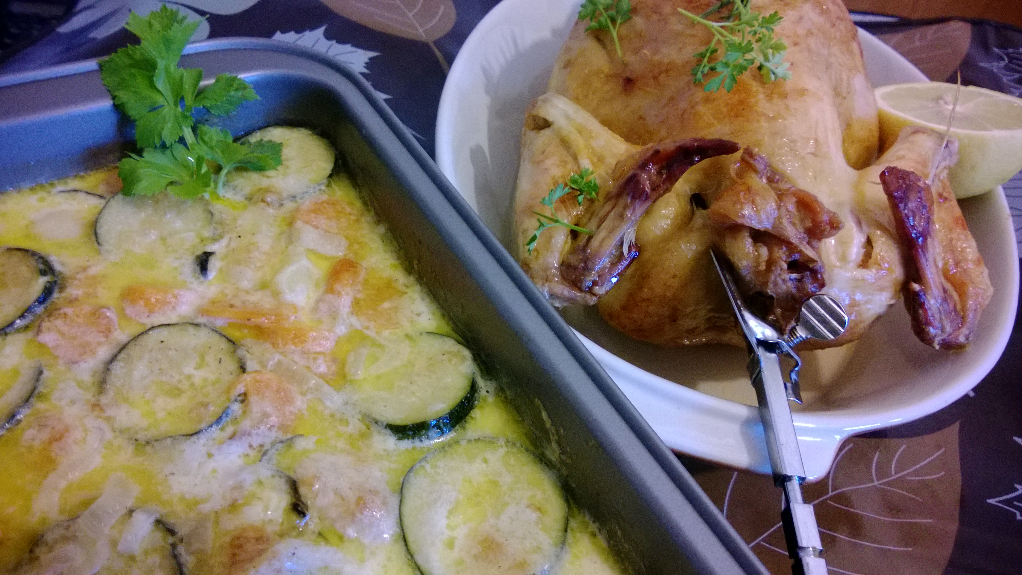 Verdure al forno con panna