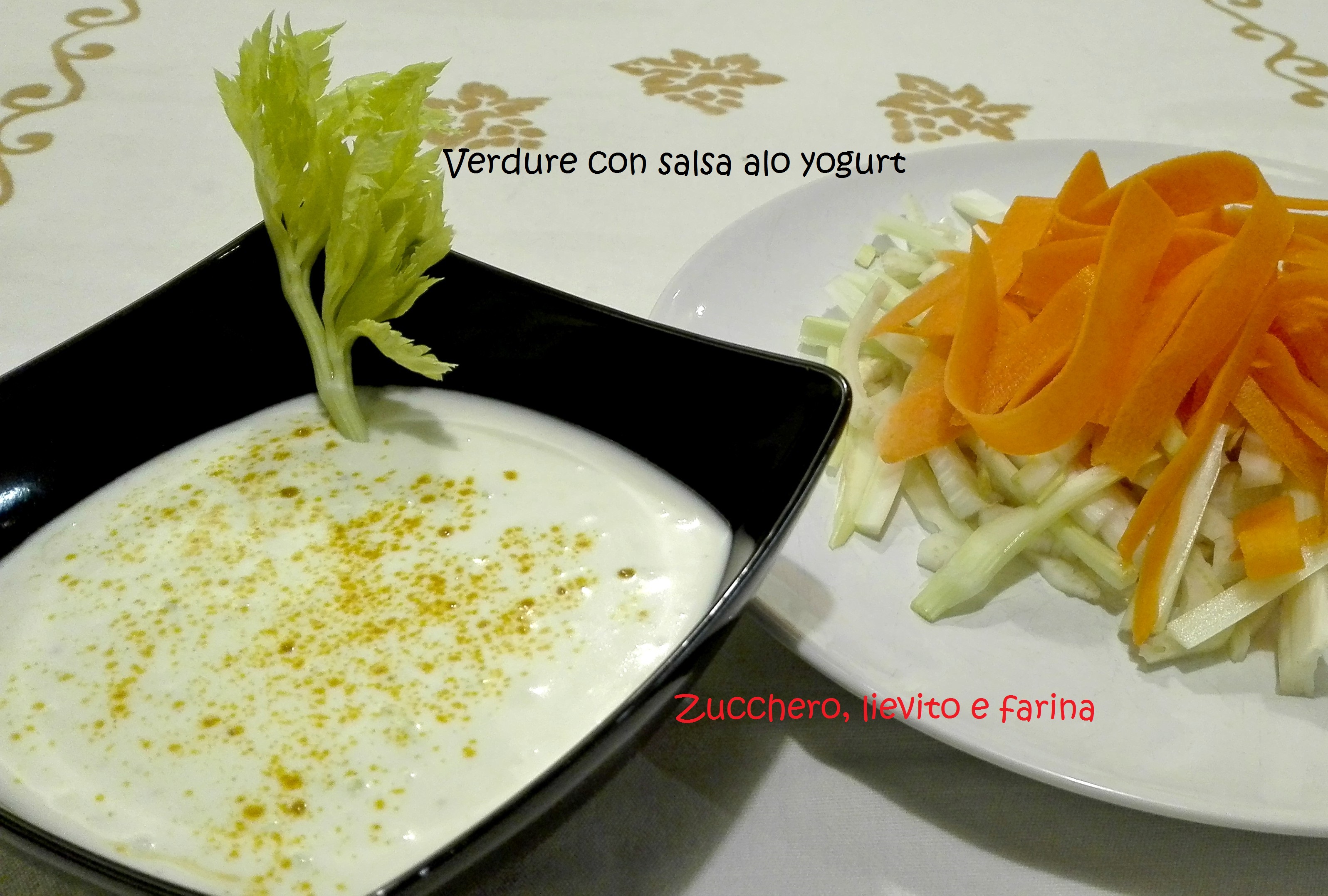 Verdure con salsa allo yogurt