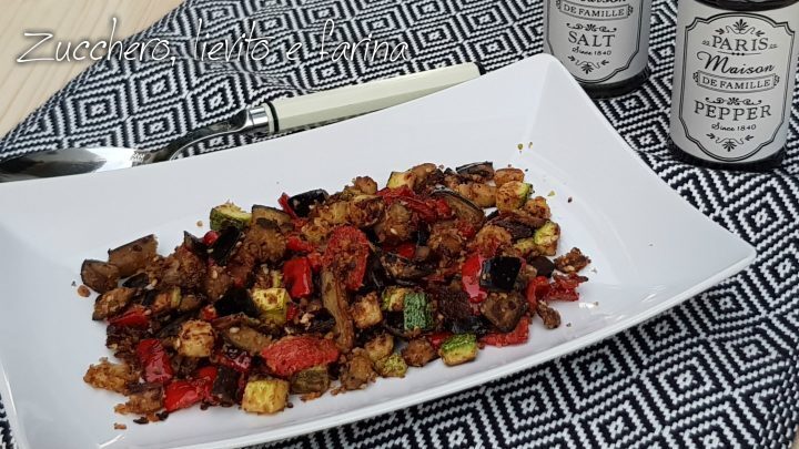 Verdure estive con panatura ai pistacchi