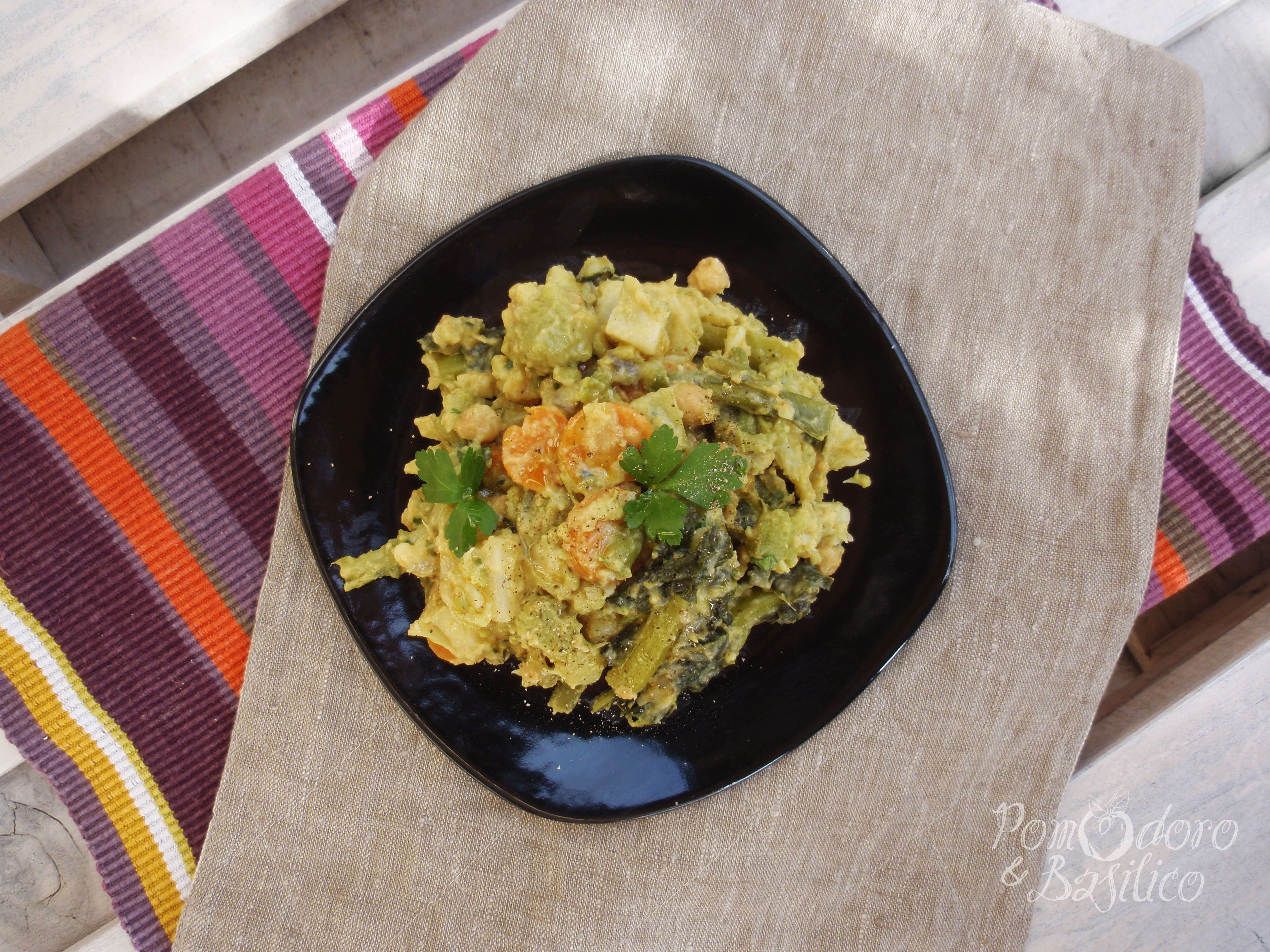 Verdure in salsa curry