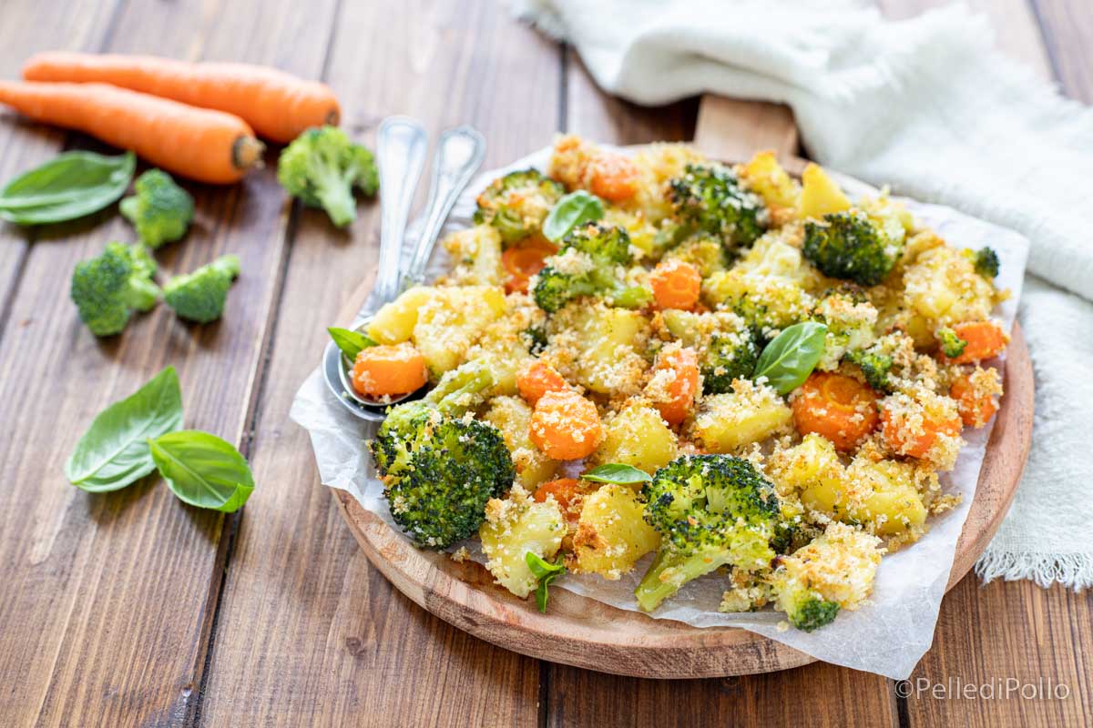 Verdure invernali gratinate al forno