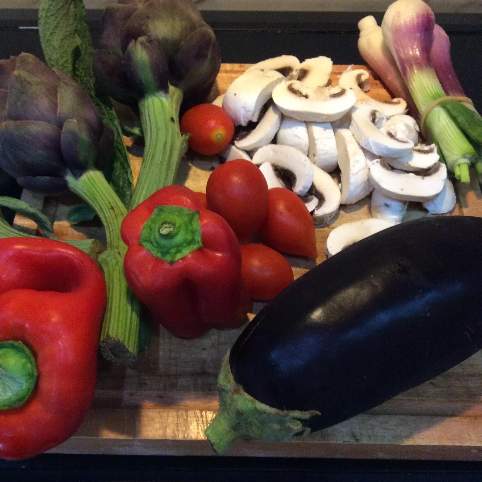 Verdure saporite al forno