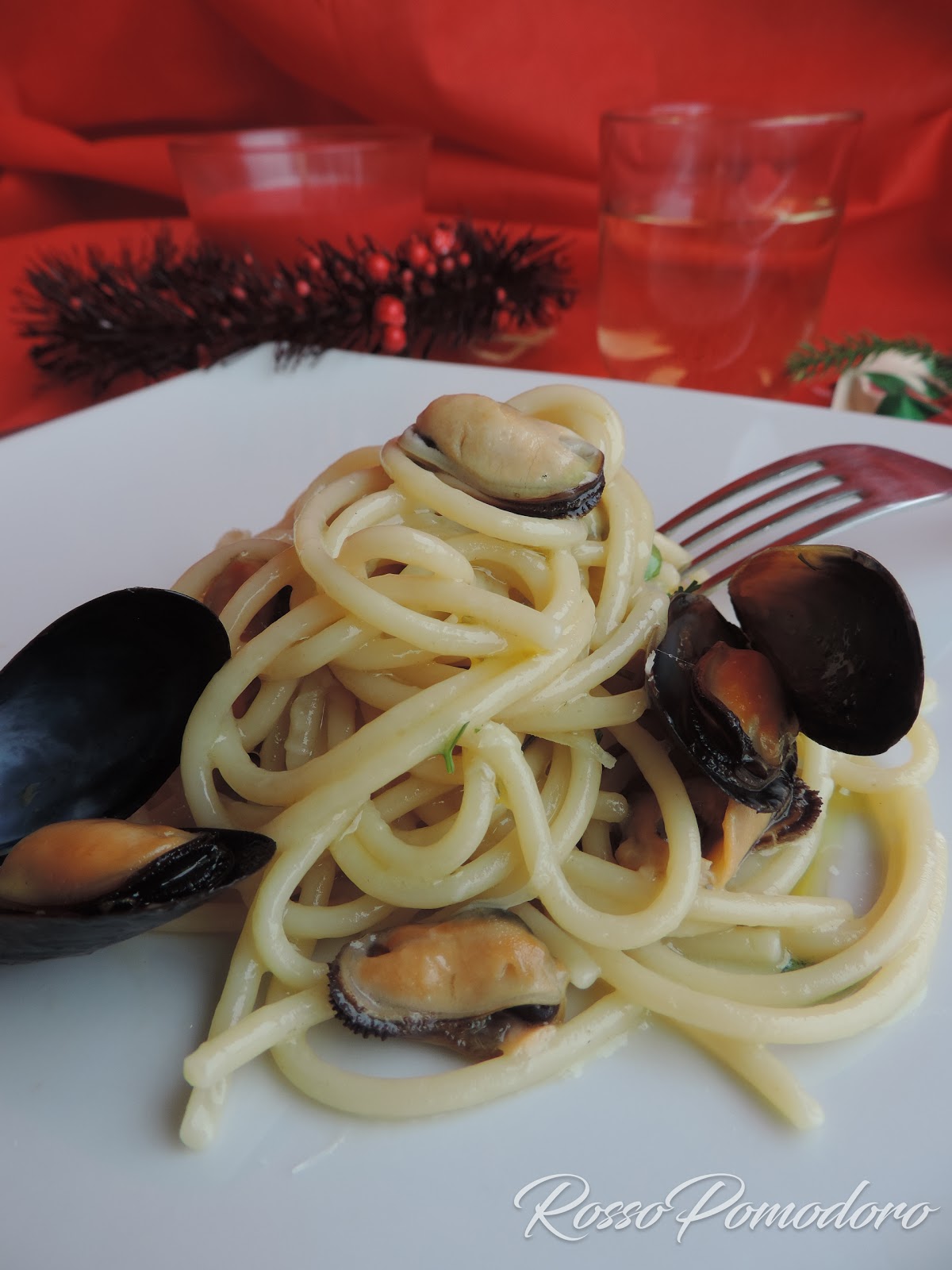 Vermicelli cozze e pecorino romano