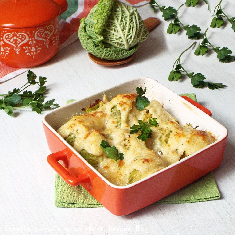 Verza gratinata al forno