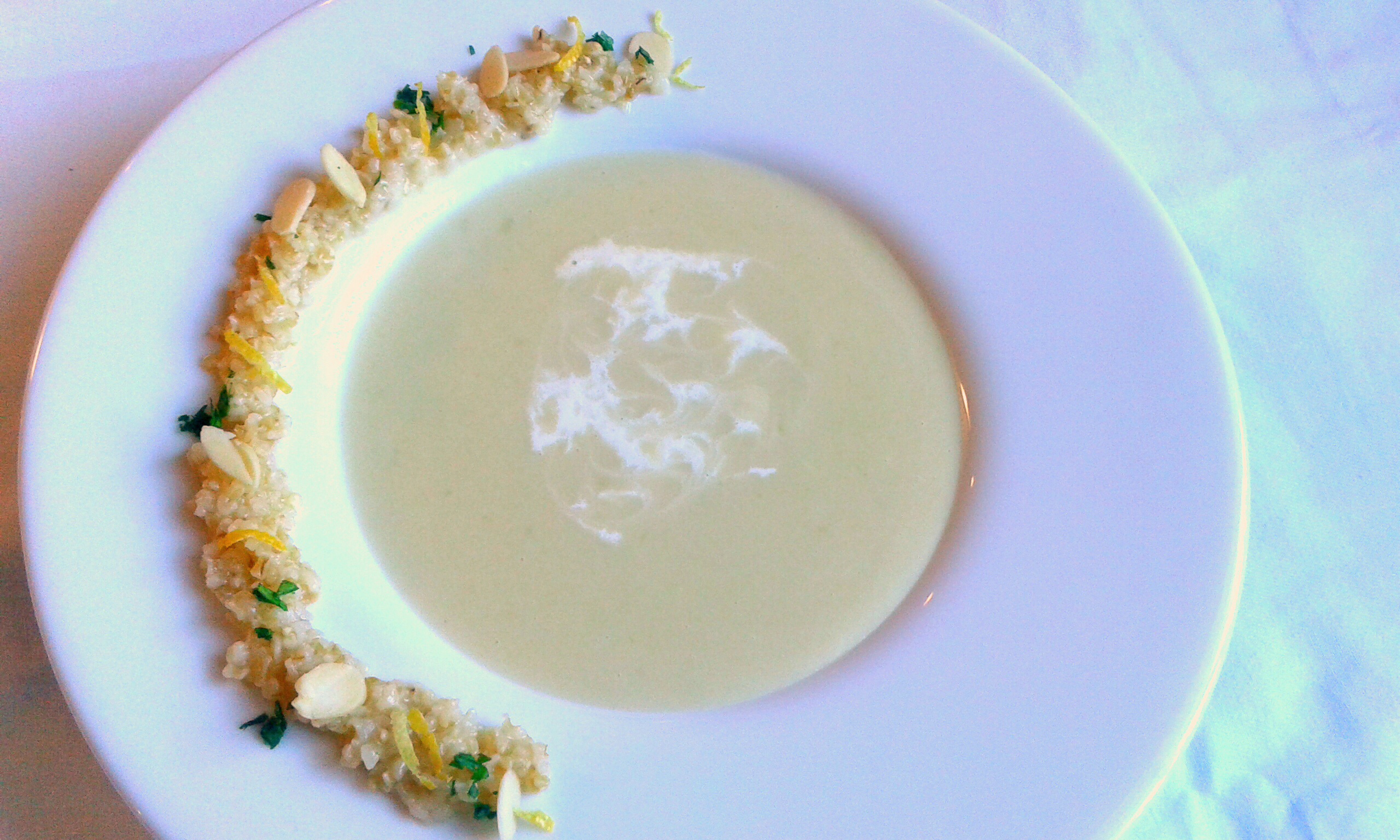 Vichyssoise con bulghur