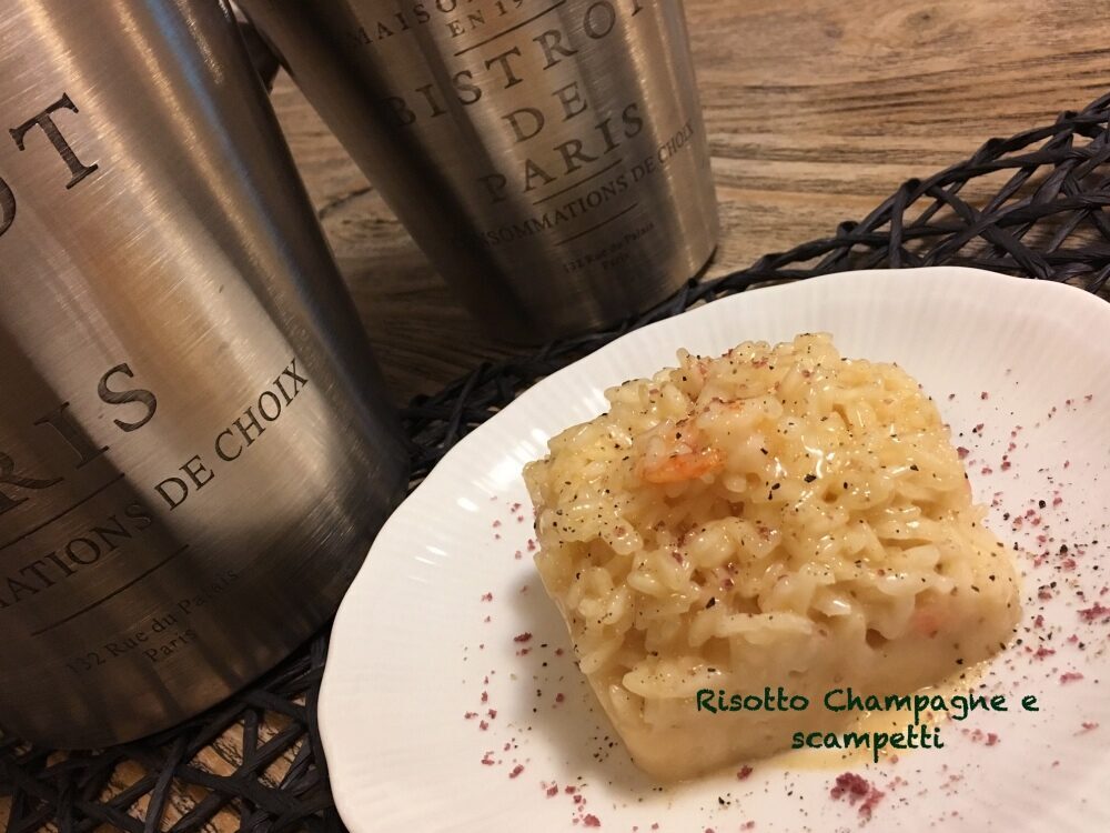 Voglia di coccole? risotto champagne e scampetti