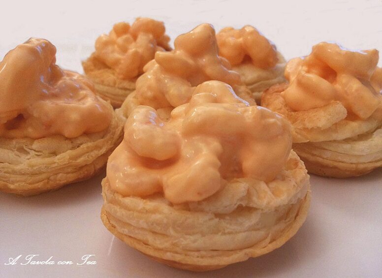 Vol au vent ai gamberetti