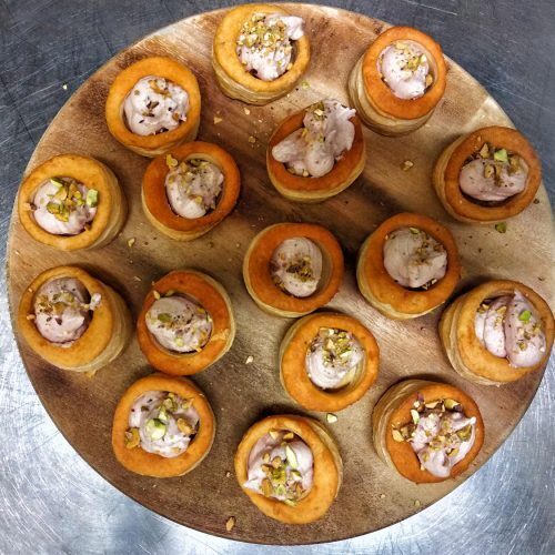 Vol au vent con mousse di mortadella
