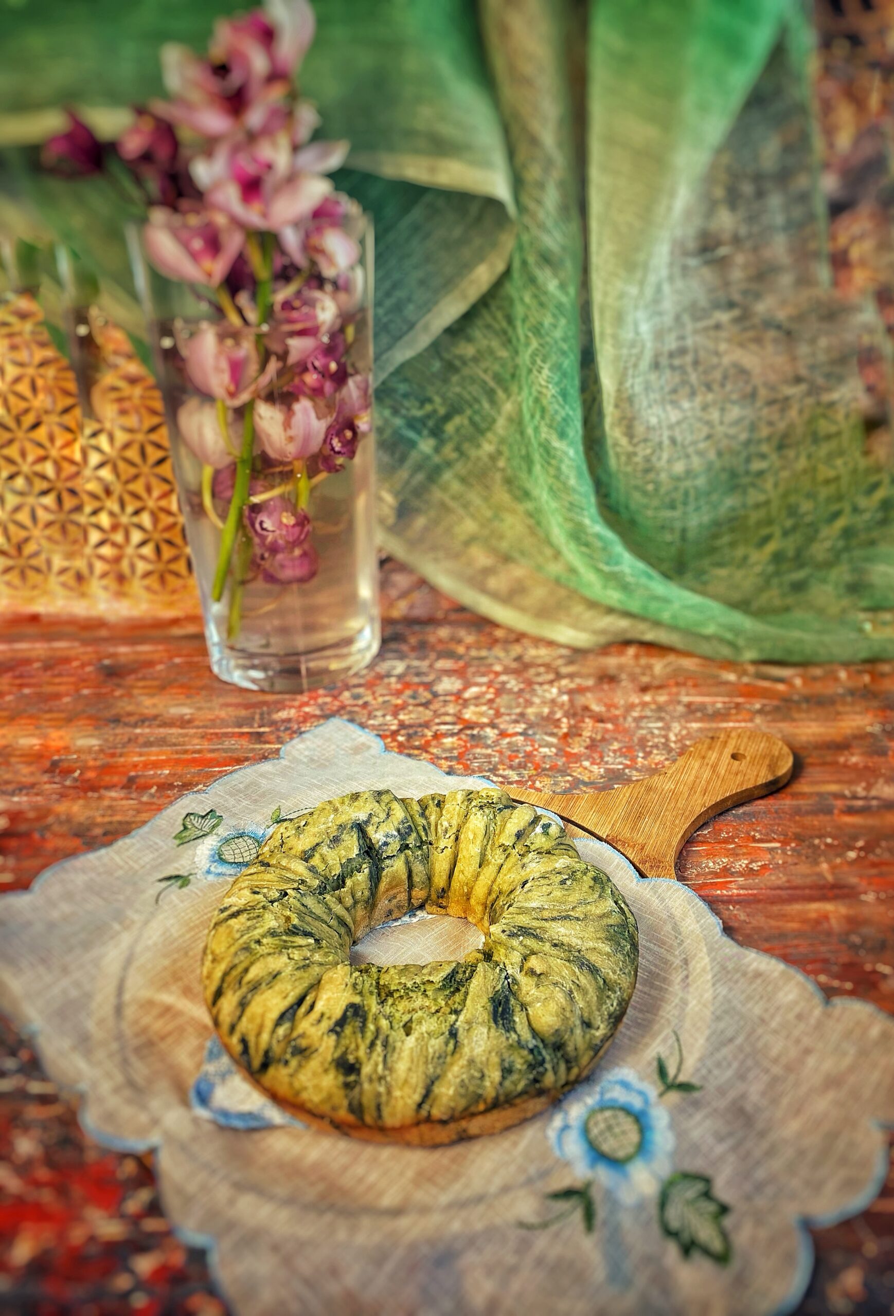 Wool roll bread con lievito madre