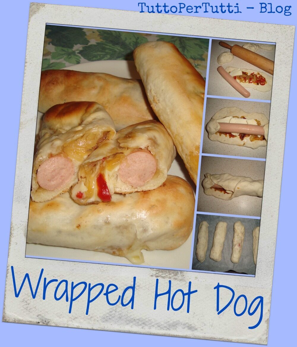 Wrapped hot dog