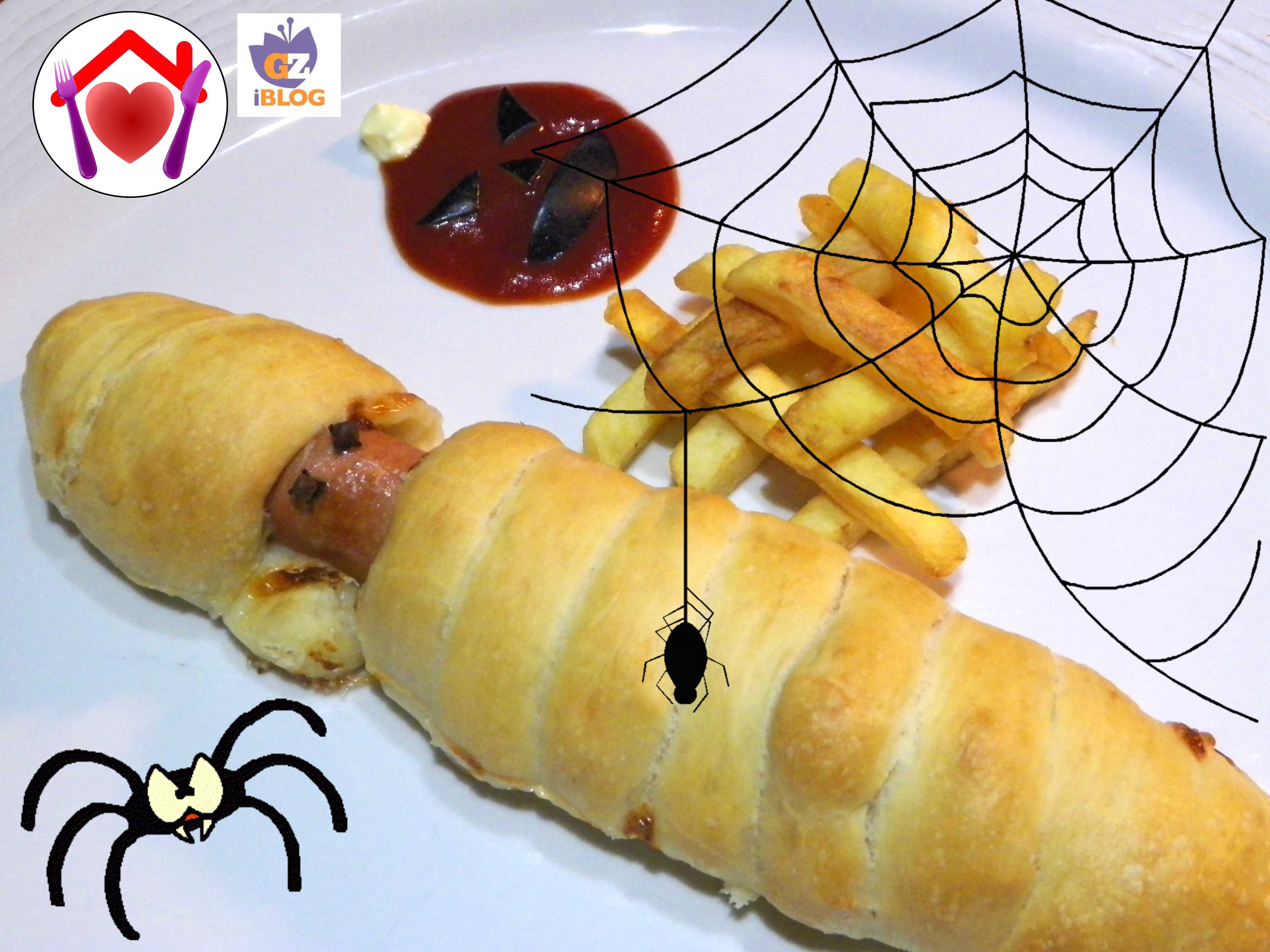 Wurstel mummia per halloween