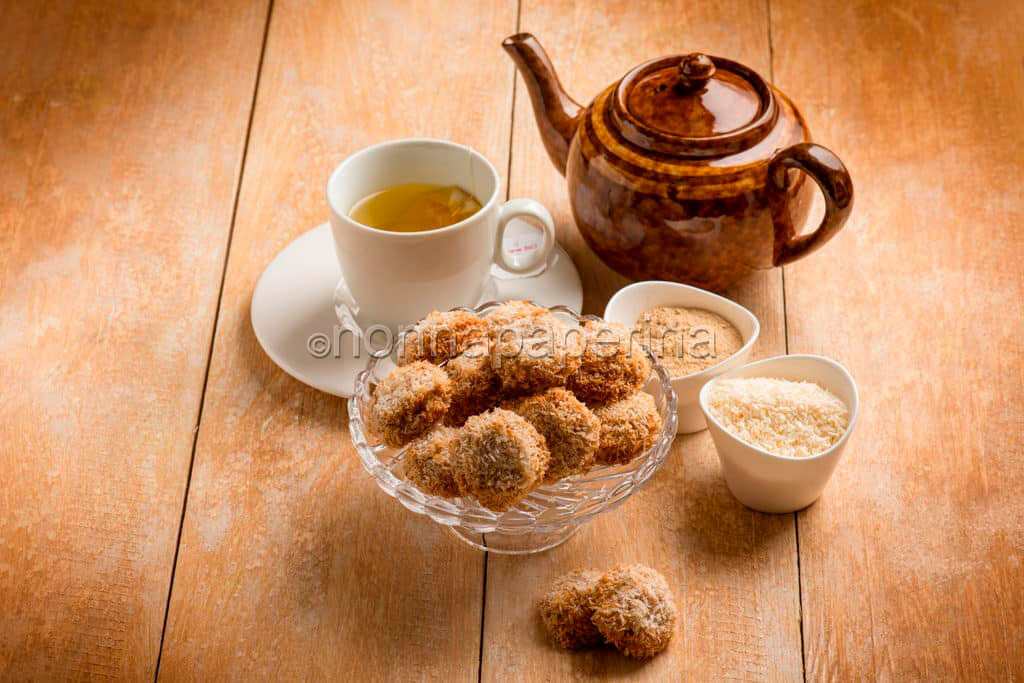 Yoyo : biscotti con cocco e maca , una delizia al sapor di cocco