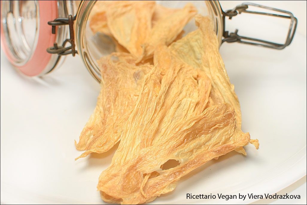 Yuba -tofu skin – pelle di tofu fatto in casa