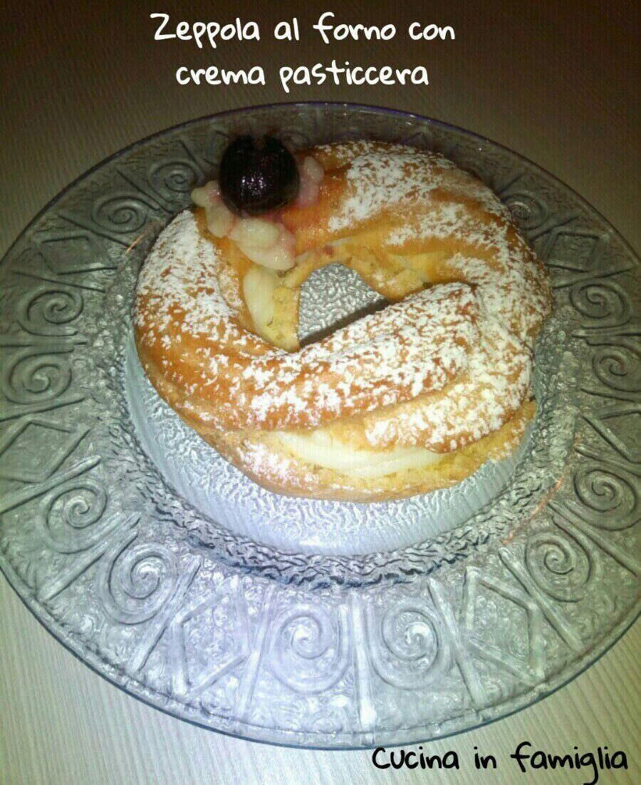 Zeppole al forno con crema pasticcera