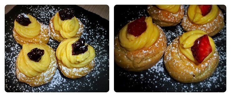 Zeppole di san giuseppe al forno e fritte