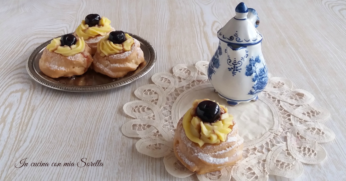 Zeppole di san giuseppe al forno