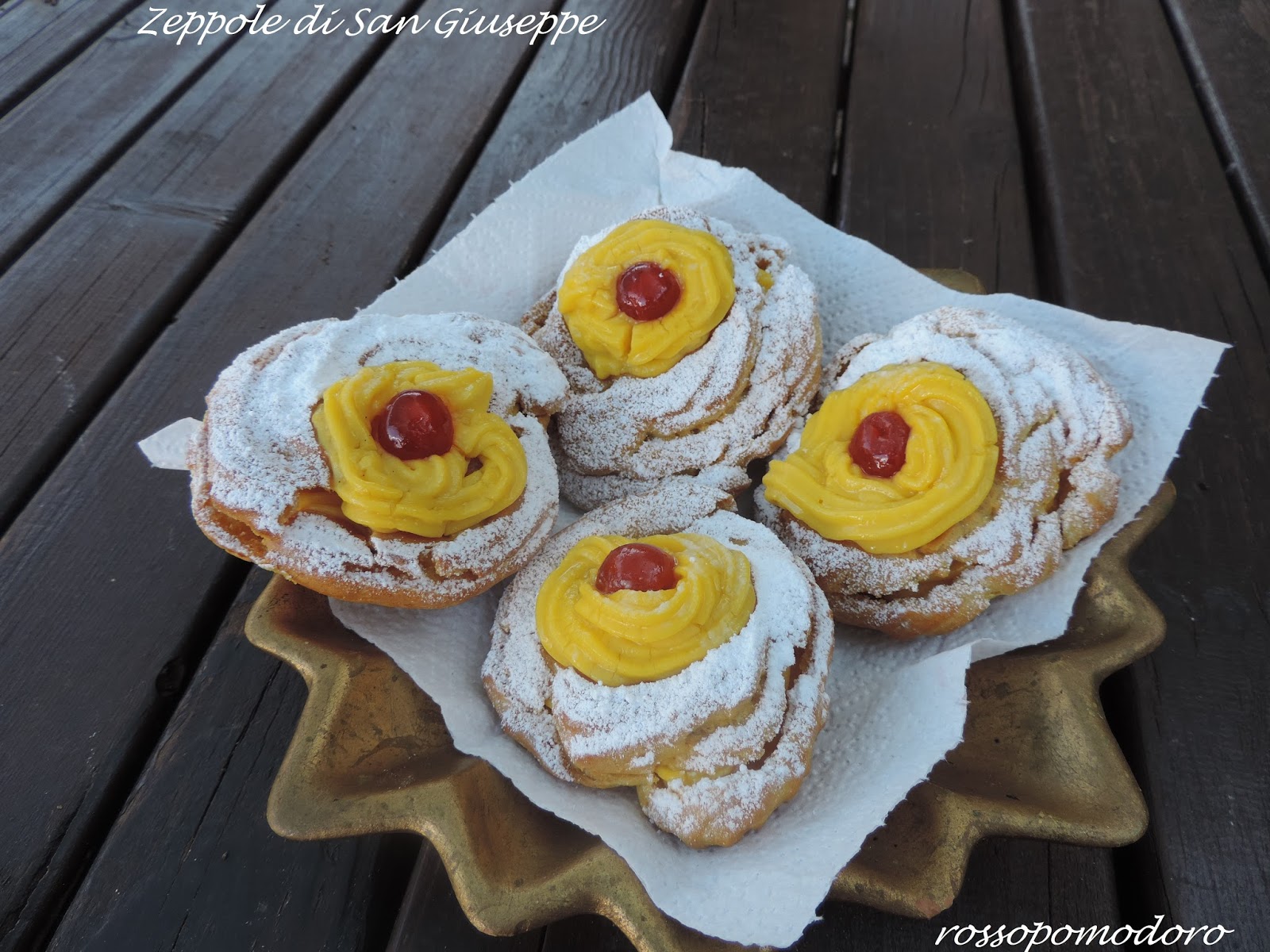 Zeppole di San Giuseppe al forno