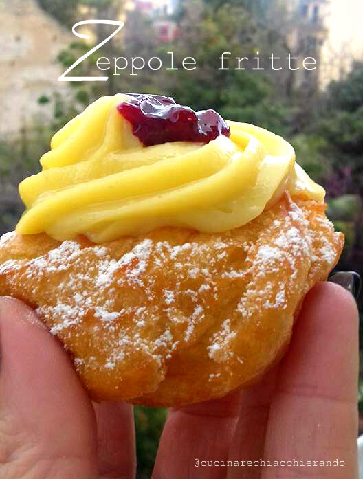 Zeppole di san giuseppe fritte