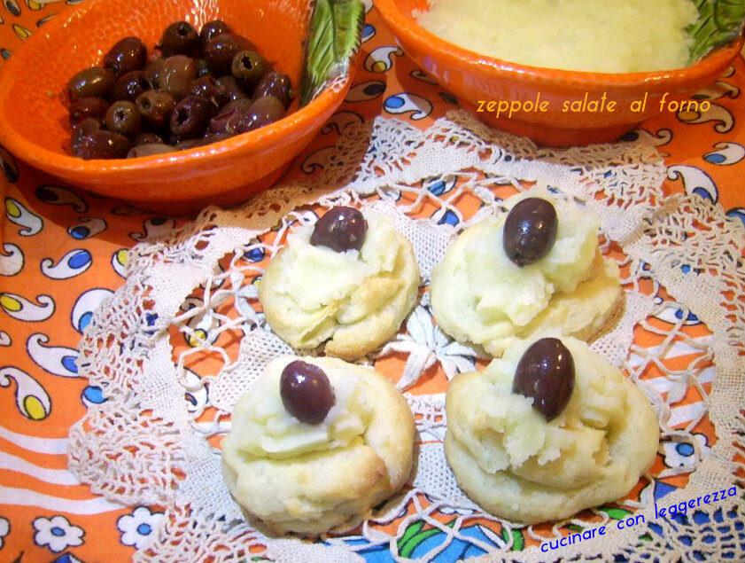 Zeppole salate al forno